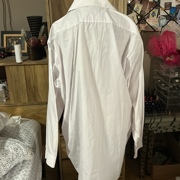 White Armando Dress Shirt - 18.5 Tall - Picture 3 of 4